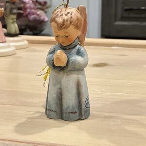 Goebel Ceramic Angel with Blue Accents